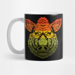 Retro Wild Boar Mug